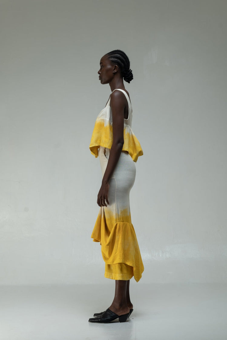 DHIMA SKIRT | OBSIDIAN DAWN | HANDWOVEN - Katush Store