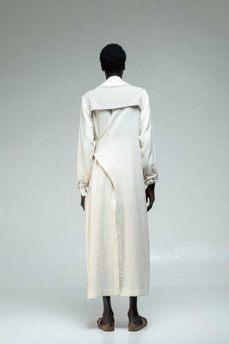 ANGA TRENCH COAT - HANDWOVEN | UNISEX - Katush Store