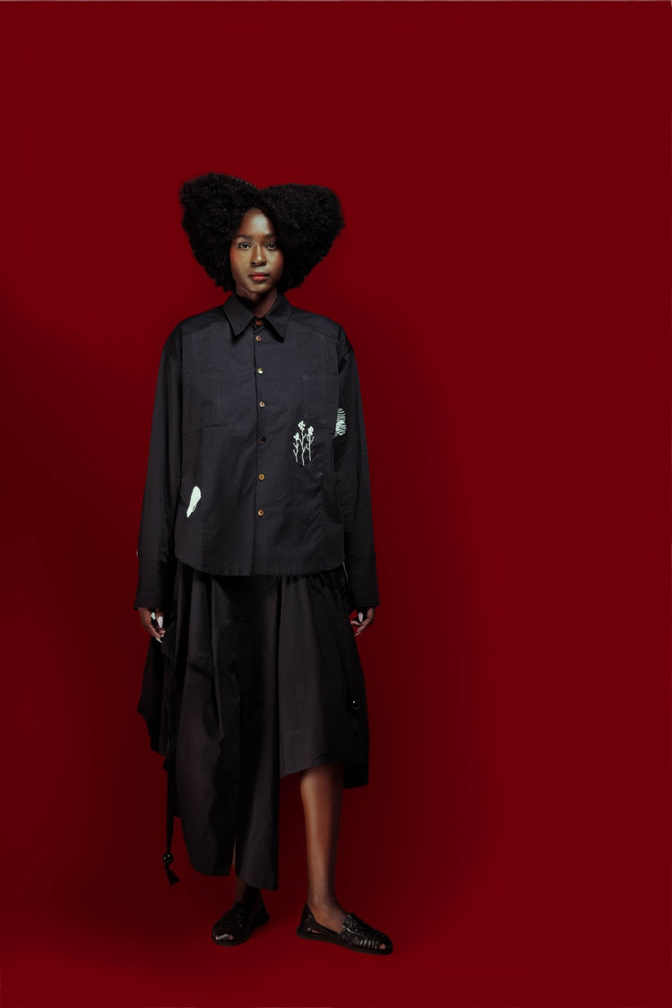 BLACK TU KAZINI SHIRT - Katush Store