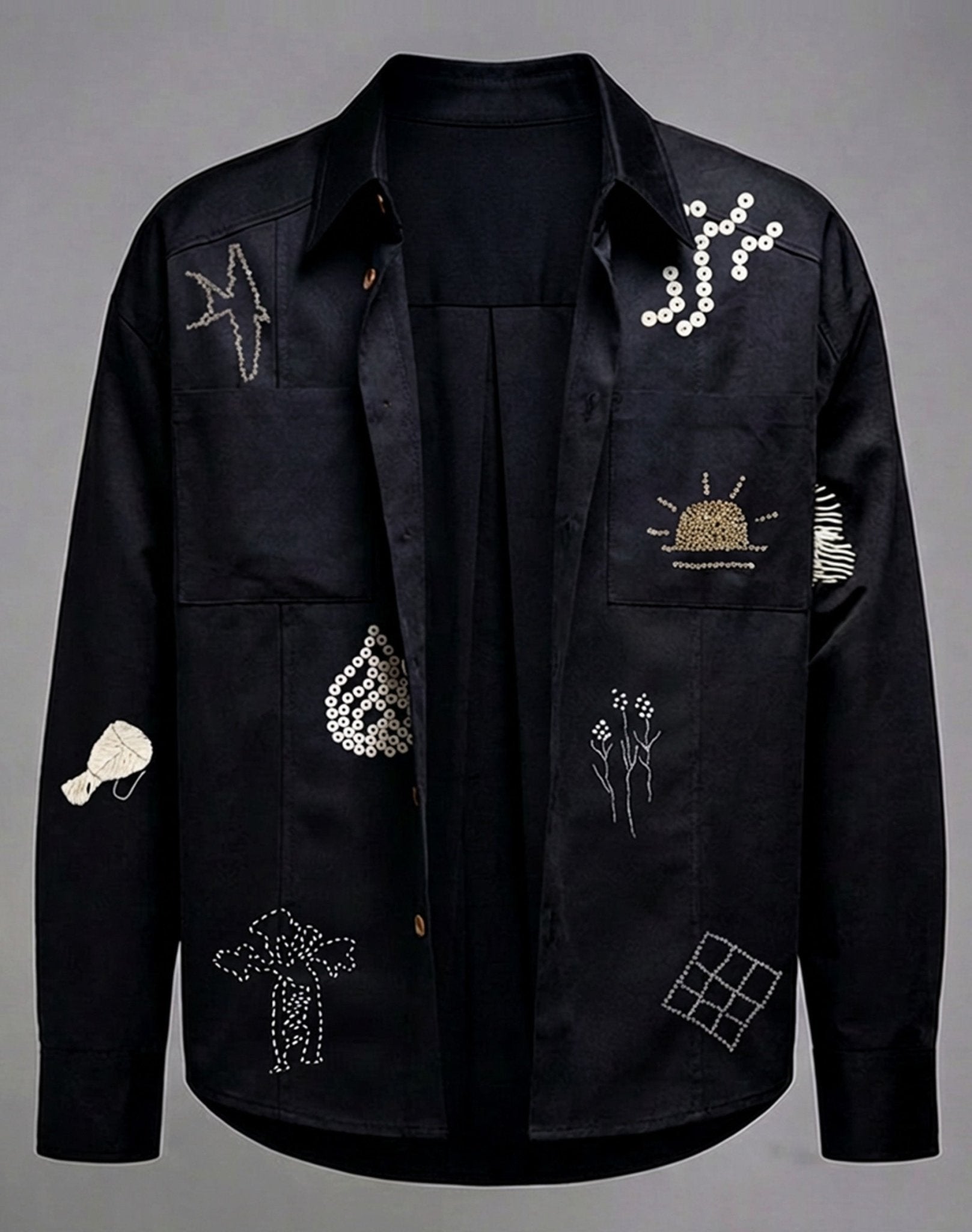 BLACK TU KAZINI SHIRT - Katush Store